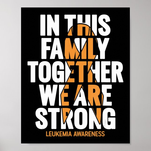 Poster Sensibilização para a Leucemia Apoio Familiar (Frente)