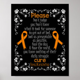 POSTER SENSIBILIZAÇÃO PARA A LEUCEMIA DO APOIO A LEUCEMIA
