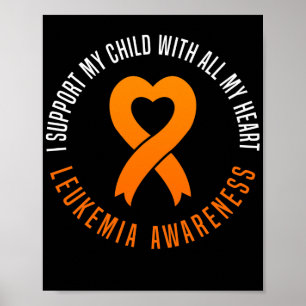 Poster Sensibilização para a leucemia Eu apoio a minha