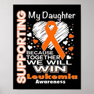 Poster Sensibilização para a Leucemia Laranja Apoiando Me