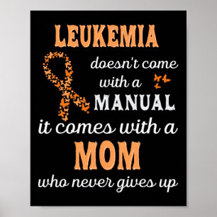 Poster Sensibilização para a leucemia Mãe Apoio ao Guerre