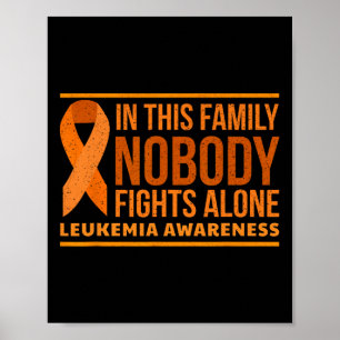 Poster Sensibilização Para A Leucemia Nesta Família Ningu