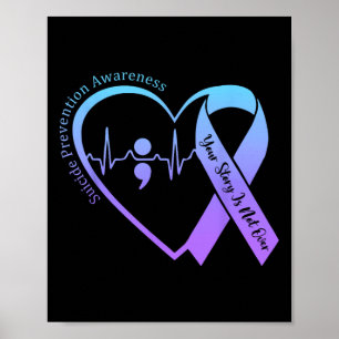 Poster Sensibilização Para A Prevenção Do Suicídio Mês Te