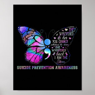 Poster Sensibilização para a prevenção do suicídio por bo