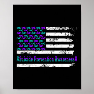 Poster Sensibilização Para A Prevenção Do Suicídio Usa Ba