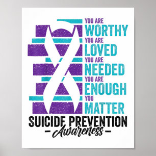 Poster Sensibilização Para A Prevenção Do Suicídio Você É