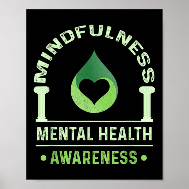 Poster Sensibilização para a saúde mental (Frente)