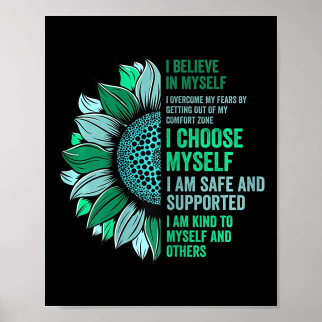 Poster Sensibilização Para A Saúde Mental - Acabar Com O  (Frente)