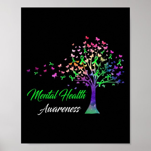 Poster Sensibilização para a Saúde Mental da Faixa de Árv (Frente)
