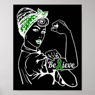 Poster Sensibilização para a saúde mental Mês Mulher Fita