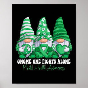 Poster Sensibilização para a Saúde Mental Meses Gnomos de