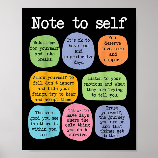 Poster Sensibilização Para A Saúde Mental - Nota Sobre A  (Frente)