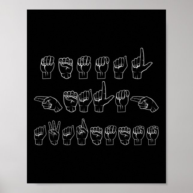 Poster Sensibilização para a saúde mental - Sinal de ASL  (Frente)