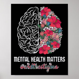 Poster Sensibilização Para A Saúde Mental Termina A Guerr