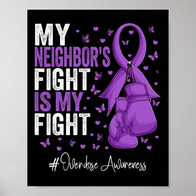 Poster Sensibilização para a Sobredosagem de Brisos Roxos (Frente)