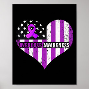 Poster Sensibilização para a Sobredosagem Vício Roxo