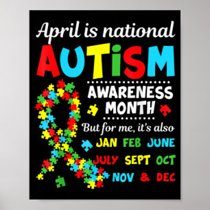 Poster Sensibilização para o Autismo - Abril é o Autismo 