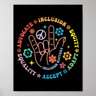 Poster Sensibilização Para O Autismo Inclusão Do Professo