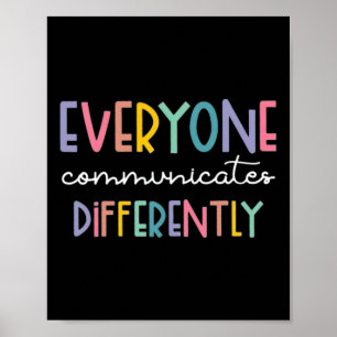 Poster Sensibilização para o Autismo Todos Comunicam Dife