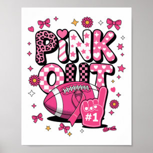 Poster Sensibilização para o Cancer da Mama do Jogo de Pe
