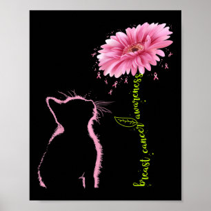Poster Sensibilização para o Cancer da Mama Flor de Fita 
