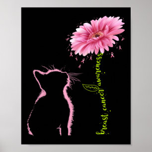 Poster Sensibilização para o Cancer da Mama Flor de Fita 