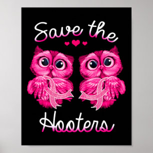 Poster Sensibilização Para O Cancer Da Mama Salve Os Hoot
