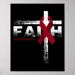 Poster Sensibilização para o Cérebro: fé cristã e cruz