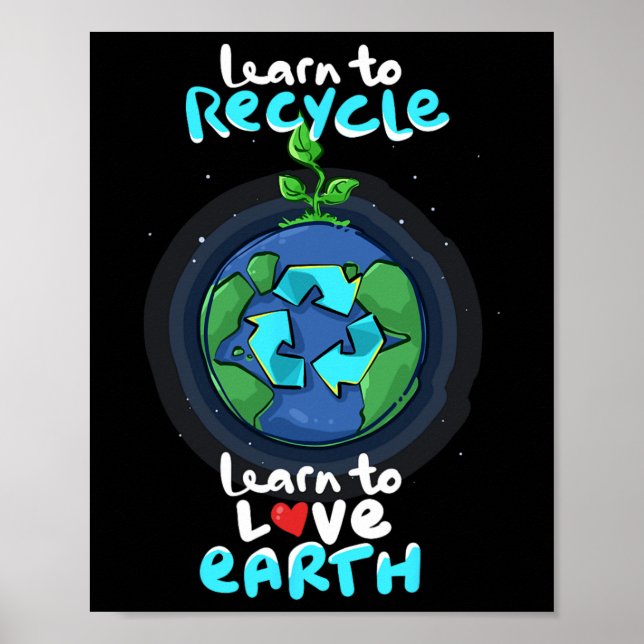 Poster Sensibilização para o Dia da Terra - Aprender o Re (Frente)