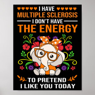 Poster Sensibilização para o elefante com esclerose múlti