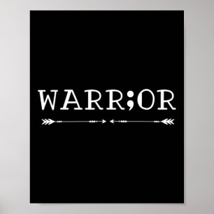 Poster Sensibilização para o suicídio de Semicolon