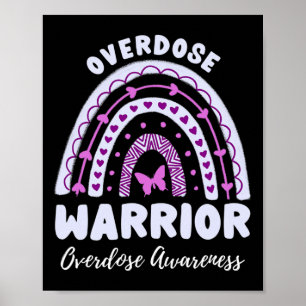 Poster Sensibilização para overdose do guerreiro Arco-Íri