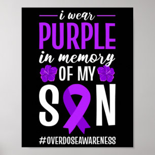 Poster Sensibilização Para Sobredosagem Eu Visto Roxo Em
