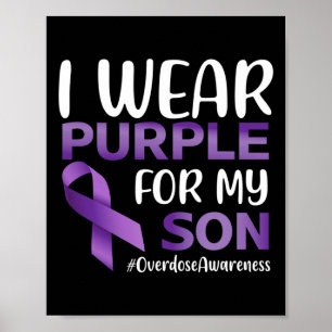 Poster Sensibilização Por Sobredosagem Eu Visto Roxo Para