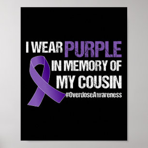 Poster Sensibilização Por Sobredosagem Eu Visto Roxo Para