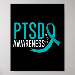 Poster Sensibilização Ptsd Posta Saúde Mental Estresse Tr