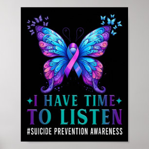 Poster Sensibilização Suicida Eu Tenho Tempo Para Ouvir H