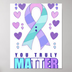 Poster Sensibilização Suicida Verdadeiramente Problema