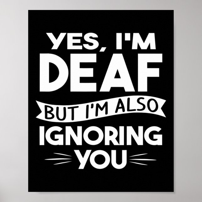 Poster Sensibilização surda Perde Cultura E Sinais Surdos (Frente)