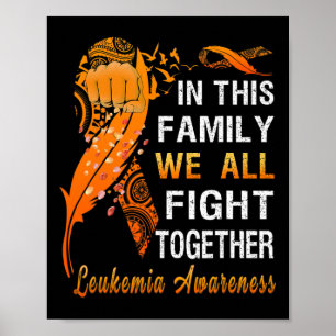 Poster Sensibilizar A Faixa Laranja Nesta Família Que Tod