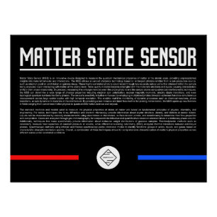 Póster Sensor de Estado da Matéria Cartaz Brilhante