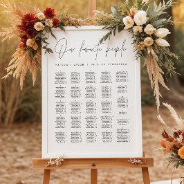 Poster Sentado Alfabético Moderno Minimalista e Moderno