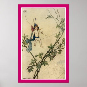 Póster Sentado no fio de uma aranha