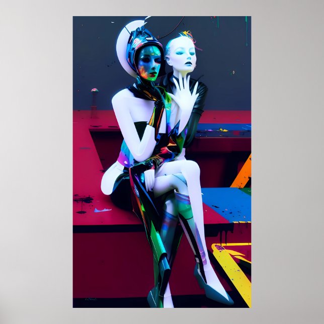 Poster Sentado no Futuro Ken Gage Sci-Fi (Frente)