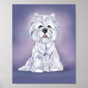 Póster Sentado Westie
