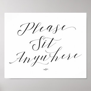 Poster Sentar Sinal de Janto de Recepção de Script em Qua