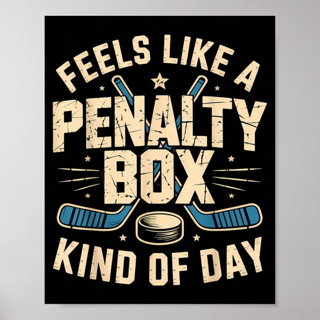 Poster Sente como um dia de caixa de penalidade (Frente)