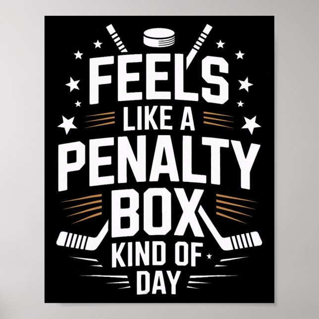 Poster Sente-se como um dia na caixa de penalidade Vida d (Frente)