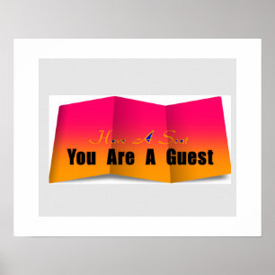 Poster Sente-Se Você É Um Convidado