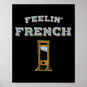 Poster Sentimento de Guillotine da Vintage Francesa